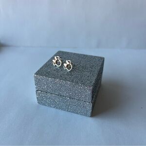 Disney Silver Minnie Mouse Earrings and Box